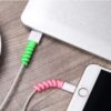 Spiral silicon cable protector Spiral silicon cable protector