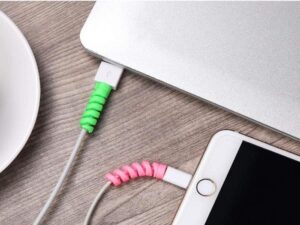 Spiral silicon cable protector