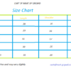 Tee Shirt Size Chart