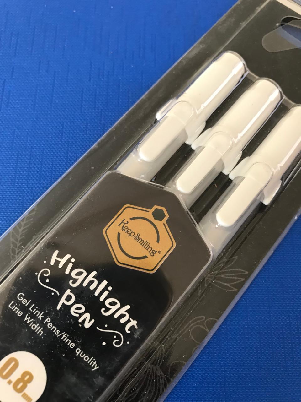 white highlighter pen hand painting gel pen 3 pens pack cart of mart grgwd