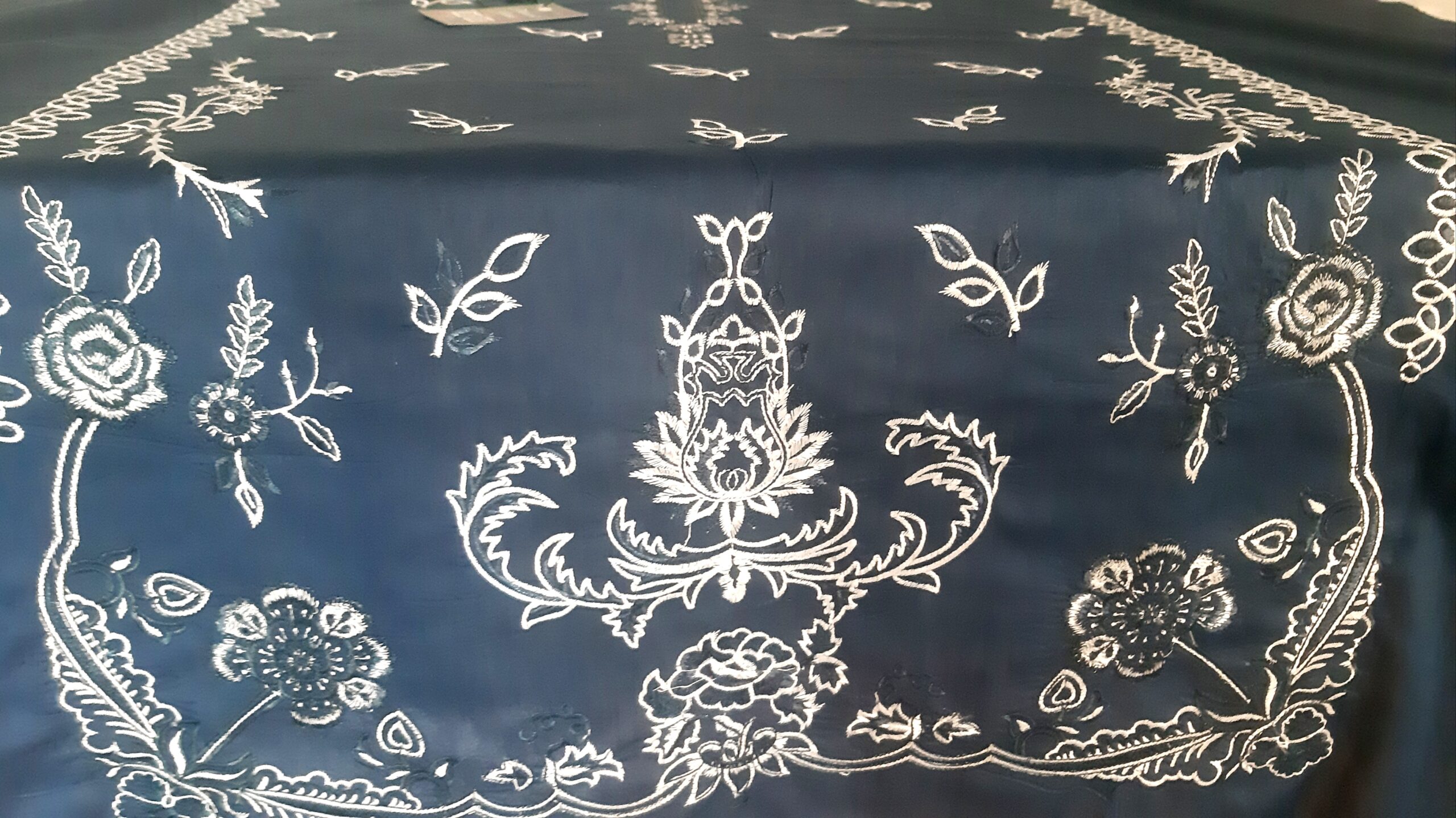 3 pcs blue suit. Embroidered dress available at CA