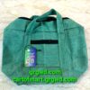 Black and green canvas bag