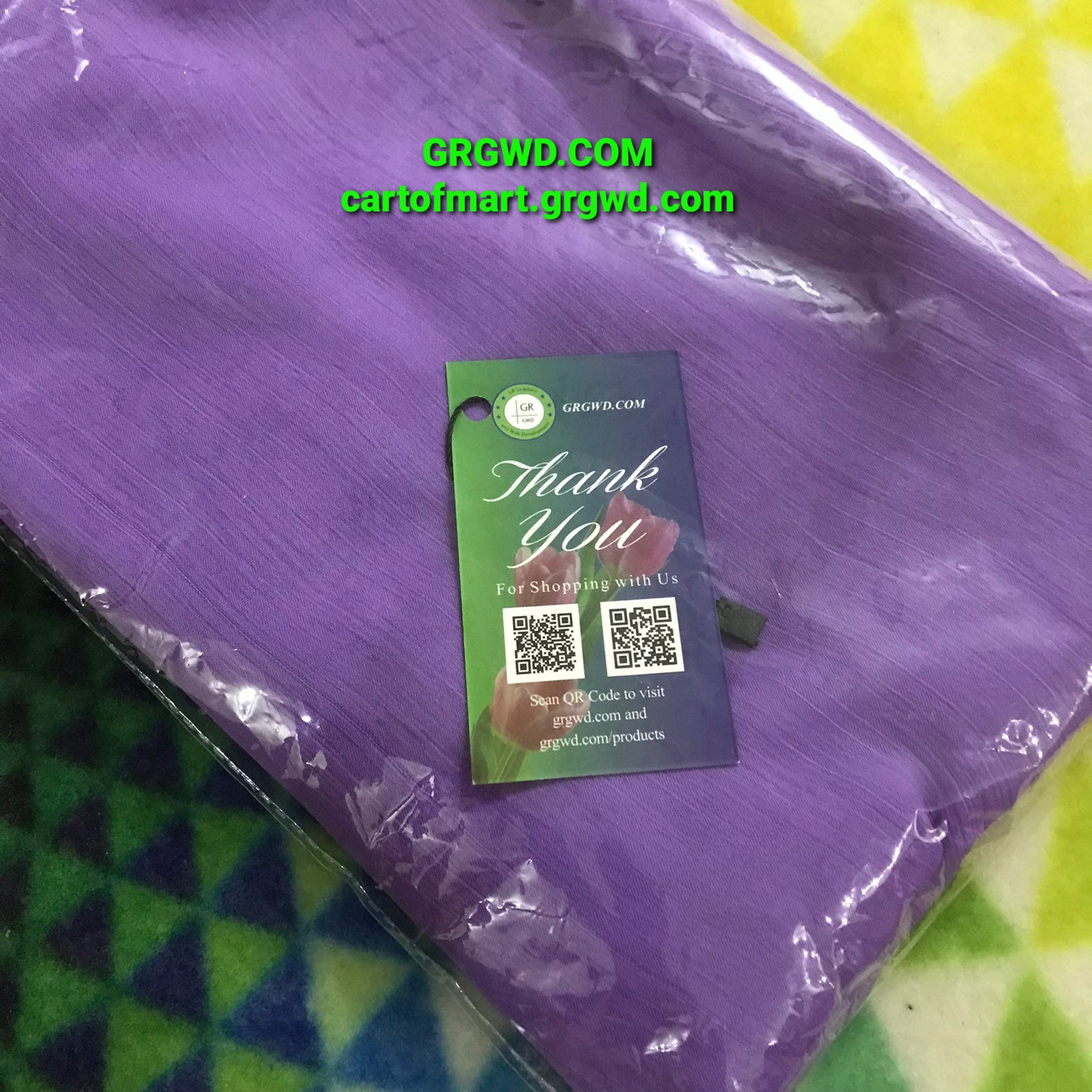 Light purple chiffon dupatta CART of MART