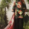 Black color. Jacquard viscose. GRGWD.COM